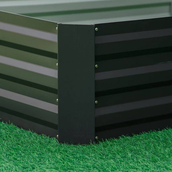 Hochbeet BB5495 Grau - Metall - 91 x 30 x 241 cm