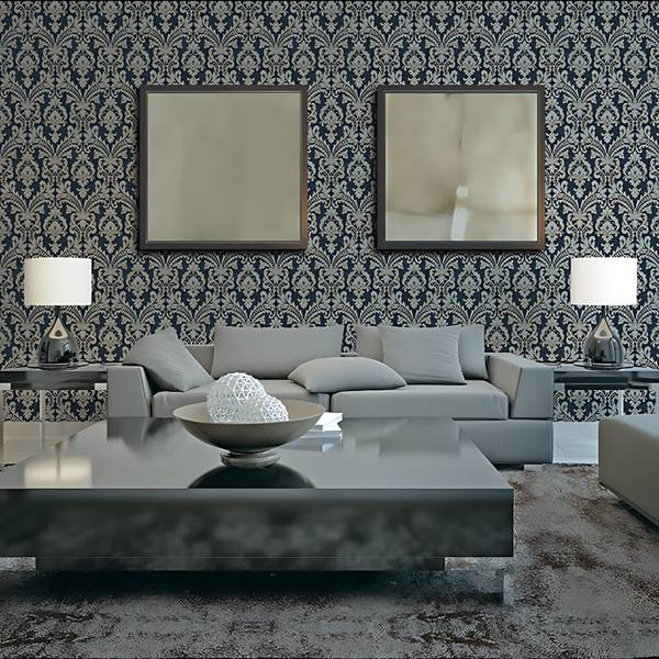 Vliestapete VD219175-DI Blau - Kunststoff - 53 x 1 x 1005 cm