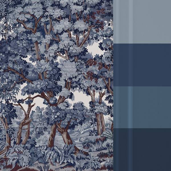 Fototapete Bodenham Blau - Fleece - 400 x 250 x 2 cm