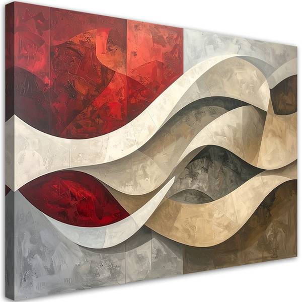 Wandbild Farbenwirbel 90 x 60 cm