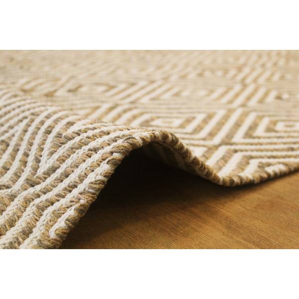 Baumwoll-Designteppich GLAZE Beige - 160 x 230 cm