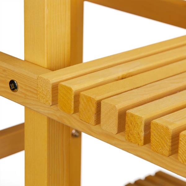 Étagère plantes à 6 étages Marron - Bois manufacturé - 80 x 153 x 73 cm