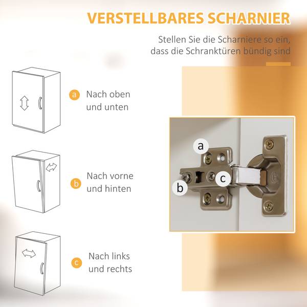 Küchenschrank 835-684V90WT Weiß - Holzwerkstoff - 40 x 170 x 70 cm