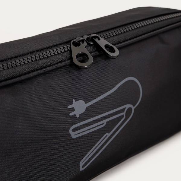 Abdeckung für das Glätteisen NUBELLE Schwarz - Textil - 12 x 7 x 37 cm