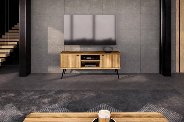 TV-Ständer LINA Holz - Wildeiche