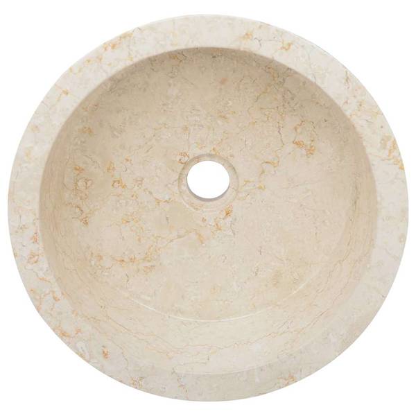 Becken 3007568 Weiß - Marmor - 40 x 15 x 40 cm