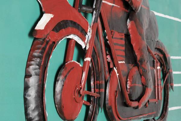 Metallbild Autos & Technik Bax Blau - Rot - Metall - 120 x 80 x 6 cm