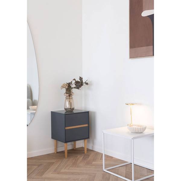 Beistelltisch Bisley Grau - Holz teilmassiv - 40 x 55 x 35 cm