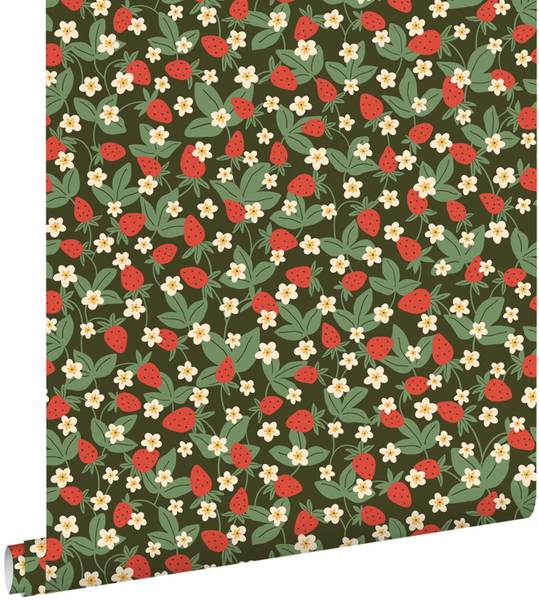Tapete 132168 Rot - Papier - 50 x 900 x 50 cm