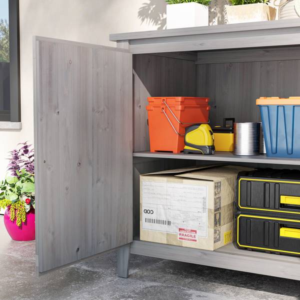 Gartenschrank 84H-178V00LG Grau - Tanne - 60 x 89 x 110 cm