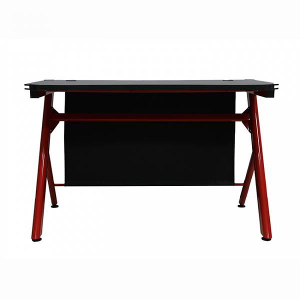 Schreibtisch HUAHJ004_A Rot - Holzwerkstoff - Holz teilmassiv - 120 x 76 x 60 cm