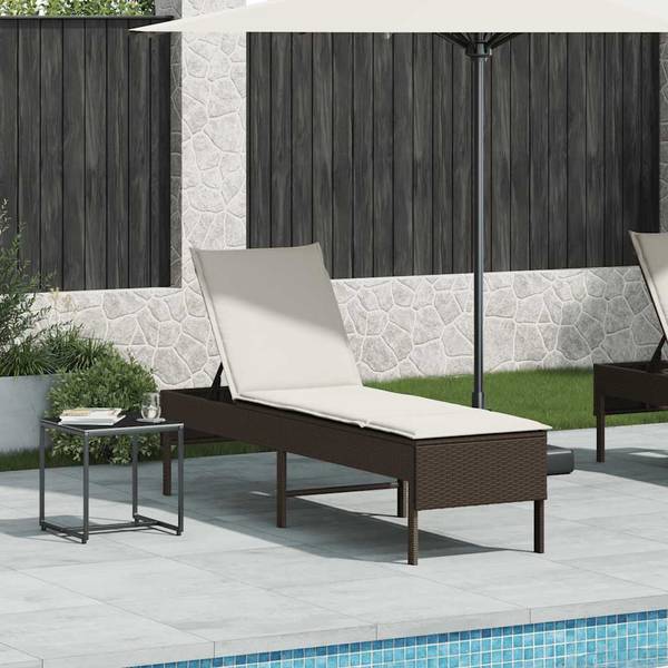 Chaise longue 3044400 Marron - Blanc crème