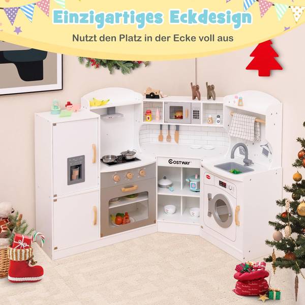 Eck Spielküche FY32202 Weiß - Holzwerkstoff - 92 x 94 x 122 cm