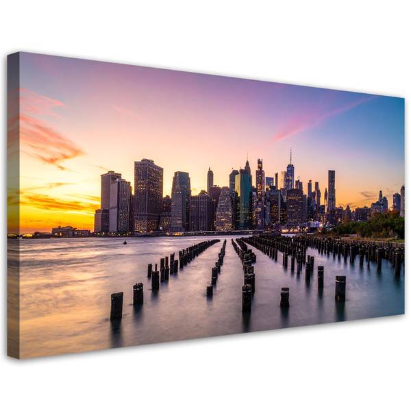 Wandbild Stadt 100 x 50 cm