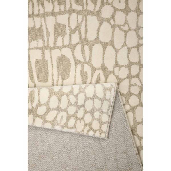 Kurzflorteppich Croco Beige - 133 x 200 cm