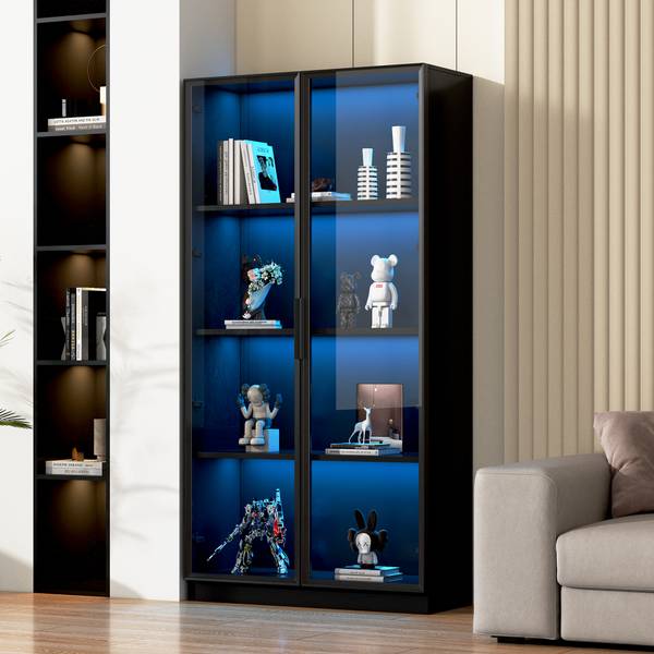 Vitrinenschrank Ourea Ⅱ Tiefe: 80 cm