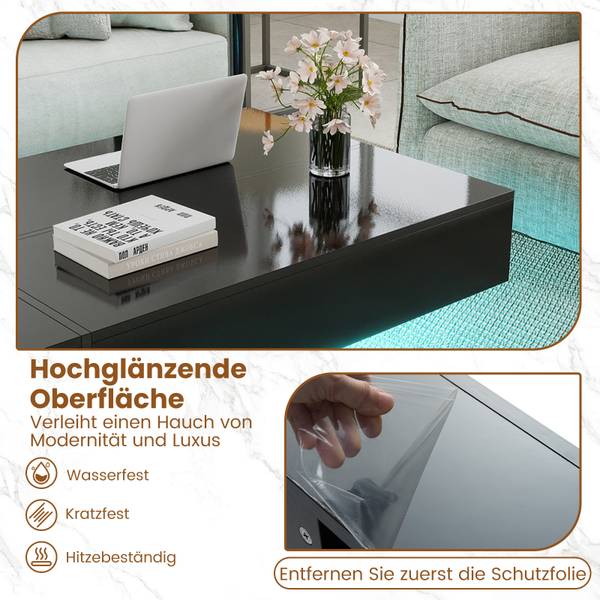 Couchtisch TH32973 Schwarz