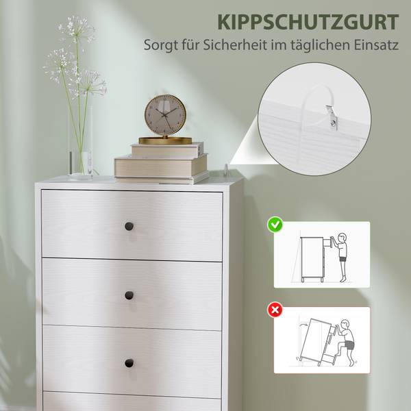 Commode 831-968V91WT wit - plaatmateriaal op houtbasis - 29 x 75 x 47 cm