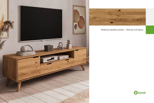 GREG HIFI-Schrank Wildeiche