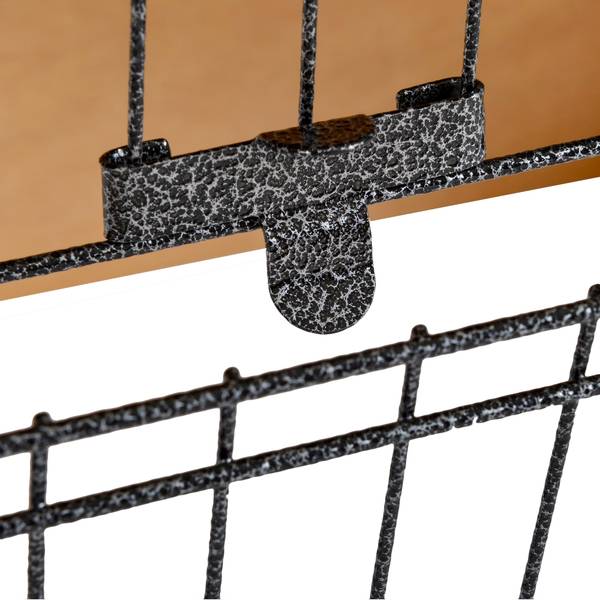 Kleintierkäfig D51-176 Gelb - Massivholz - 45 x 81 x 90 cm