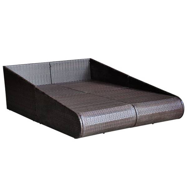 Sonnenliege 293763 Braun - Polyethylen - 200 x 55 x 110 cm