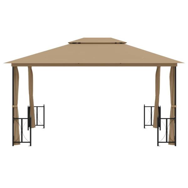 Pavillon 3012228 Taupe - Breite: 400 cm