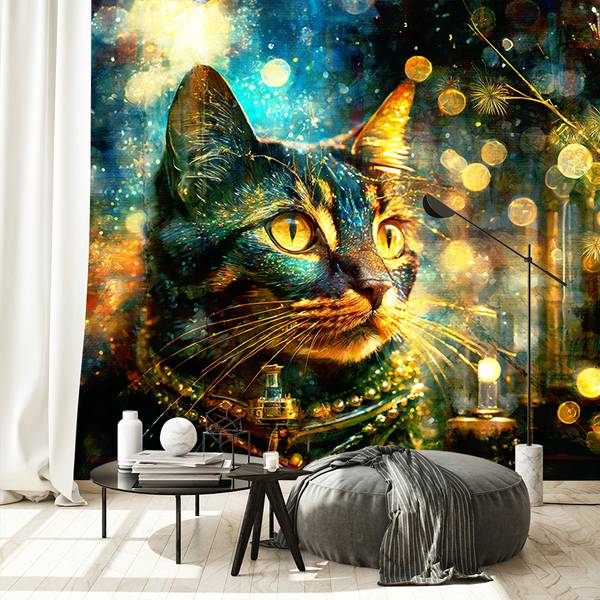 Fototapete Katze abstrakt Hintergrund 250 x 175 cm