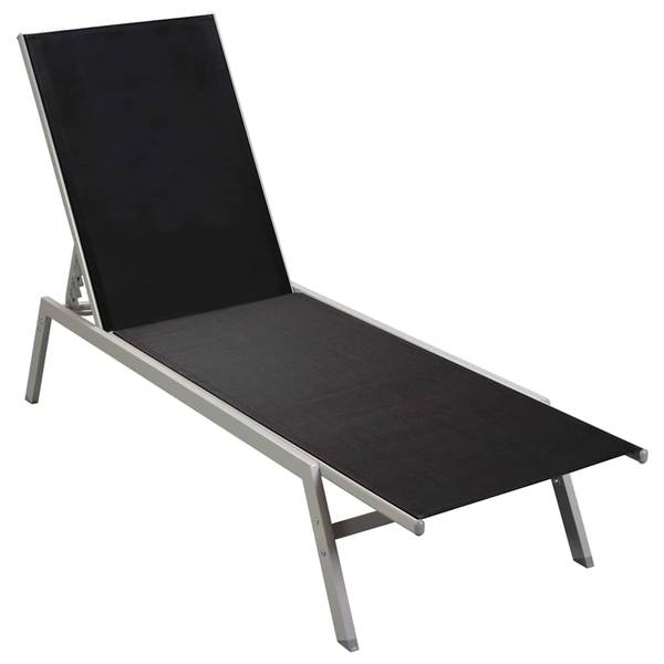 Sonnenliege M607581 Schwarz - Metall - 58 x 95 x 200 cm