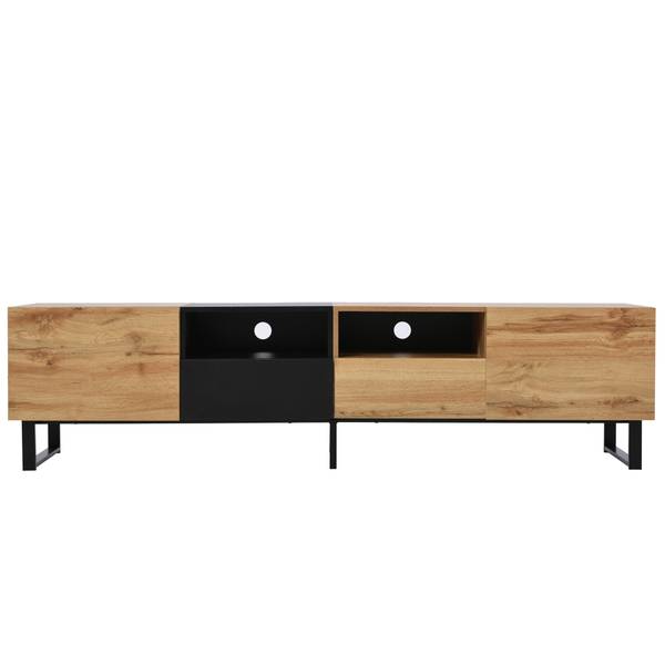 TV-Lowboard NaturEve Ⅱ Beige - Stahl - 190 x 48 x 38 cm