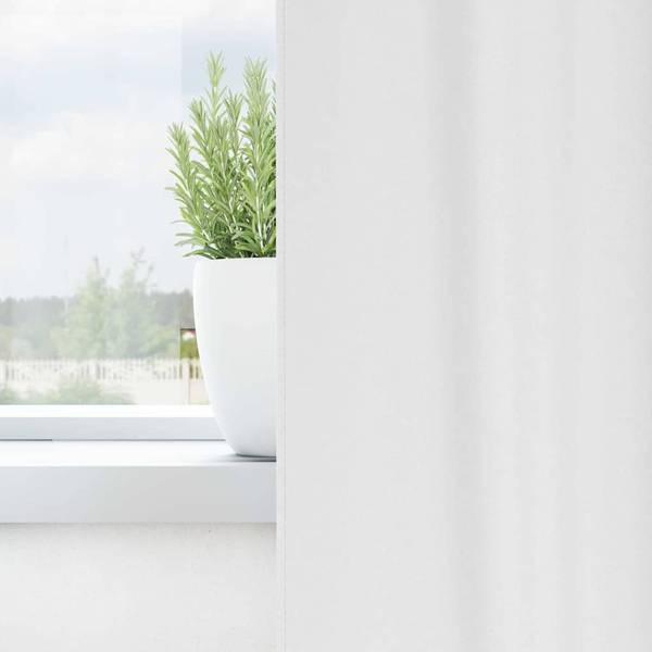 Blackout-Vorhänge 3044628-14 (2er Set) Reinweiß - Tiefe: 225 cm
