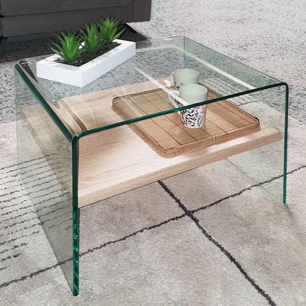 Table d'Appoint ICE Verre - 63 x 48 x 50 cm