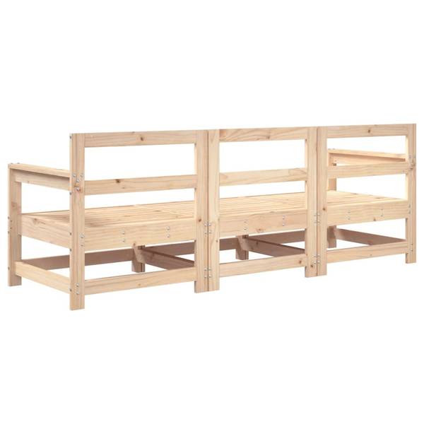 Garten Lounge Set 3045009-4 (3-teilig) Kiefer Dekor