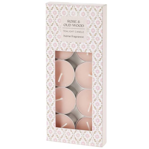 Teelichter Rose and Oud Wood Pink - Metall - 4 x 2 x 4 cm