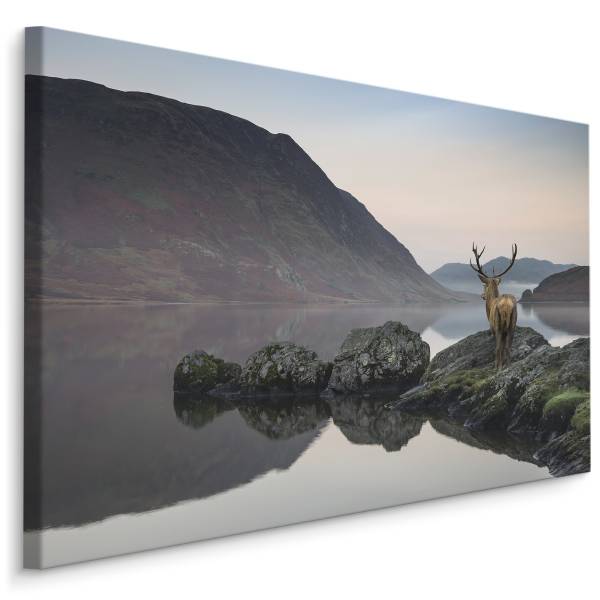 Afbeelding HERT Rivier Mist Canvas 40 x 30 x 30 cm