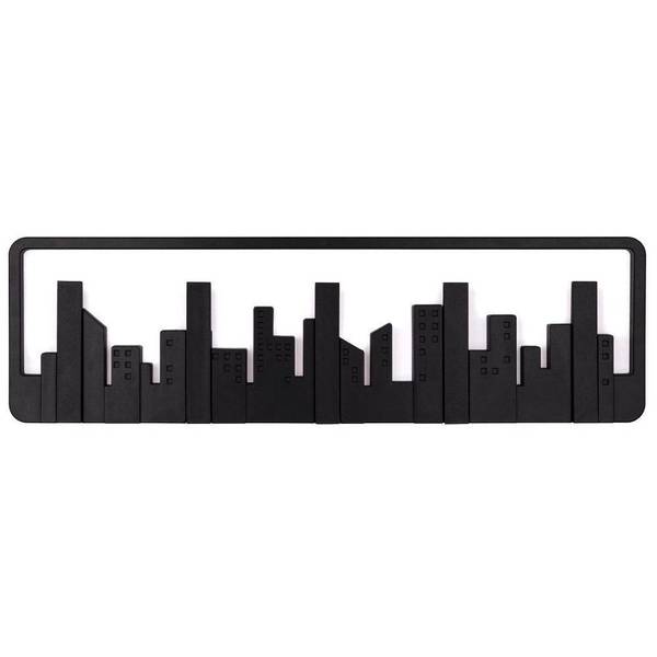 Garderobenleiste Skyline Schwarz