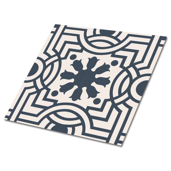 Zelfklevende Tegels Qamar set van 9 grijs - polyester-PVC - 30 x 30 x 0 cm