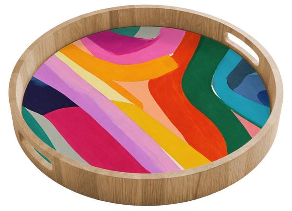 TABLETT Pinselstriche 40 x 40 cm