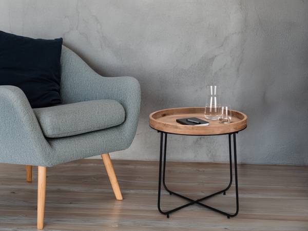 Couchtisch Dair 2er Set Schwarz - Braun - Holzwerkstoff - Metall - 66 x 58 x 52 cm