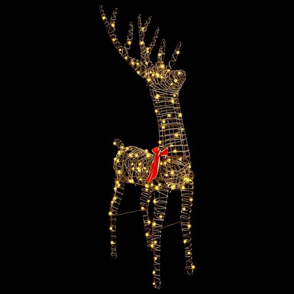 Décorations de Noël 3700000133-3 Jaune - Rotin - 41 x 128 x 70 cm
