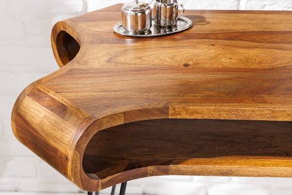 Schreibtisch ORGANIC LIVING Braun - Sheesham - 120 x 79 x 70 cm