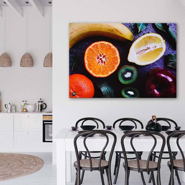 Wandbild exotische früchte 100 x 70 cm