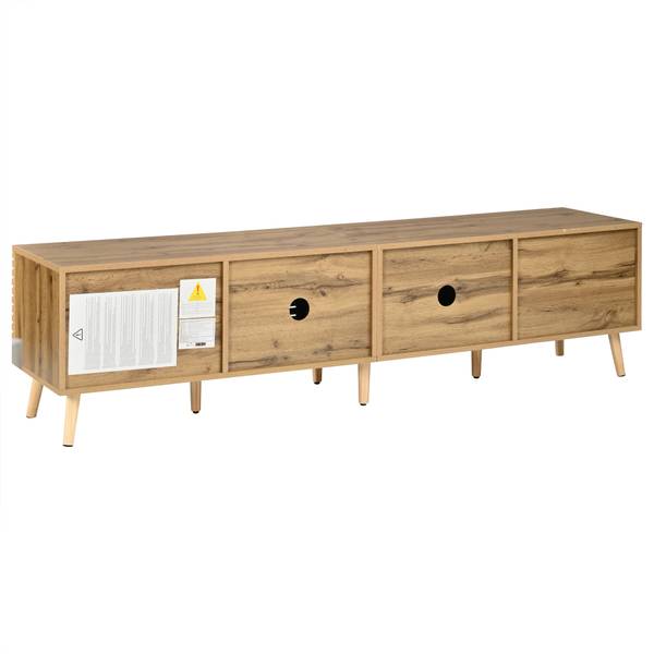 TV-Schrank Philotes Ⅶ Braun - Holzwerkstoff - 180 x 46 x 40 cm