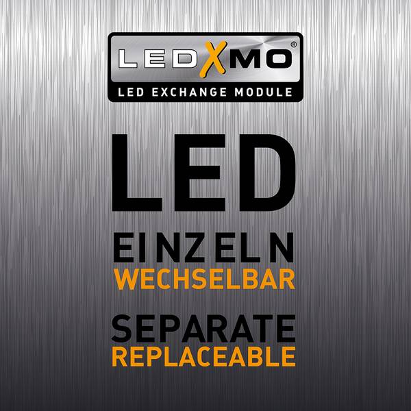 LED Stehlampe PURE GEMIN Grau - Metall - 35 x 126 x 35 cm