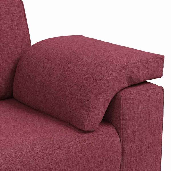 Zweiersofa 3044448-2 Braun - Stahl - 77 x 82 x 160 cm