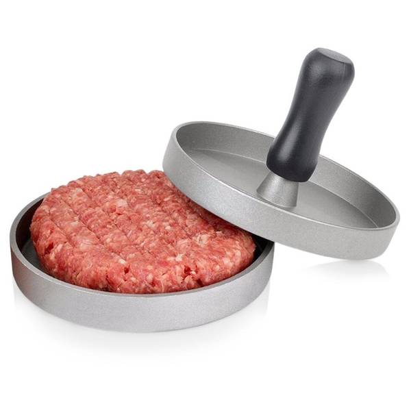 Burgerpresse 121103 Grau - Aluminium - 12 x 8 x 12 cm