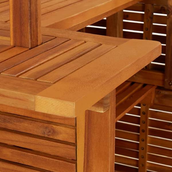 Tuinbarset 3015845-3 set van 5 bruin - acacia - 113 x 217 x 106 cm
