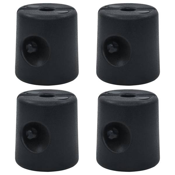 Pavillon-Gewicht 3000586 (4er Set) Schwarz - Polyethylen - 24 x 25 x 24 cm