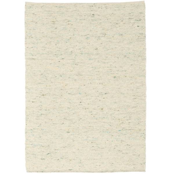 Natur Teppich Wolle Nelson Meliert Grün - 60 x 90 cm