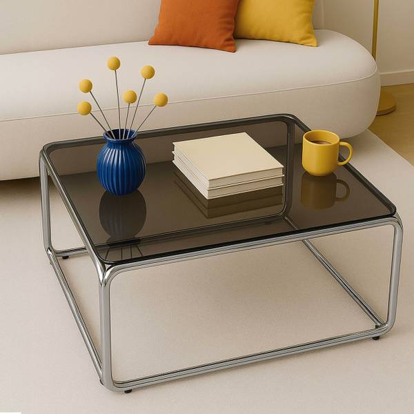 Couchtisch Lewis Schwarz - Klarglas - 90 x 40 x 90 cm