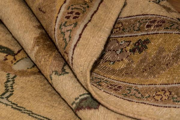 Orientteppich Oriental Beige - Wolle - 134 x 1 x 186 cm